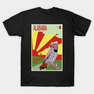 Alabama, Yellowhammer State,Poster T-Shirt